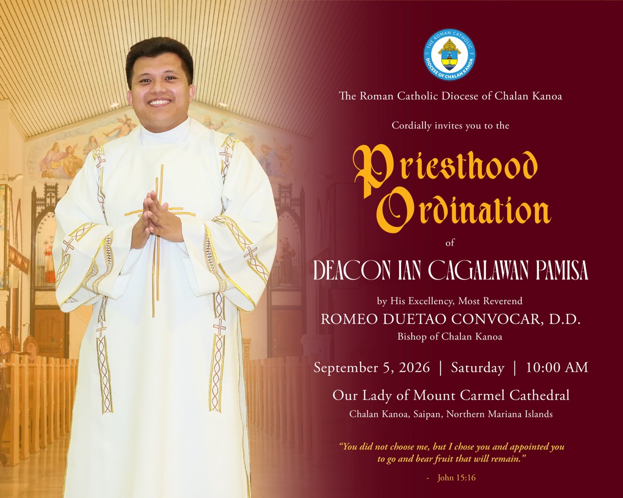 Deacon Ian Priesthood Ordination Poster